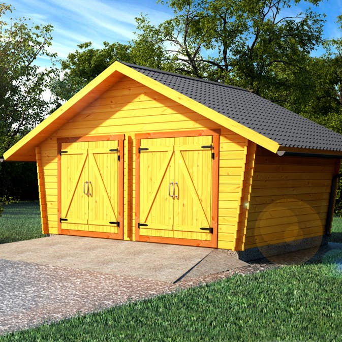 Timmerlada LP Garden R20 Glesa Väggar 20 m2