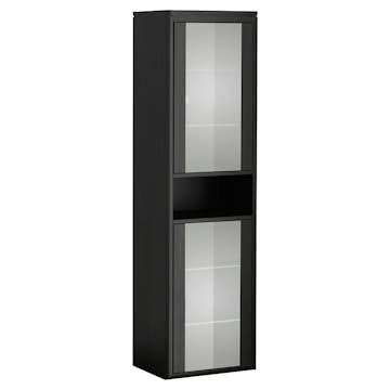 Högskåp DuoBad Vilan med Frostglasdörrar