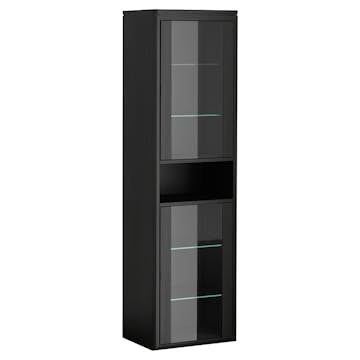 Högskåp DuoBad Vilan med Klarglasdörrar