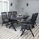 Trädgårdsmöbel Baltic Garden Olivia Svart 6-sits