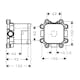 Inbyggnadsdel Axor Showers/Front