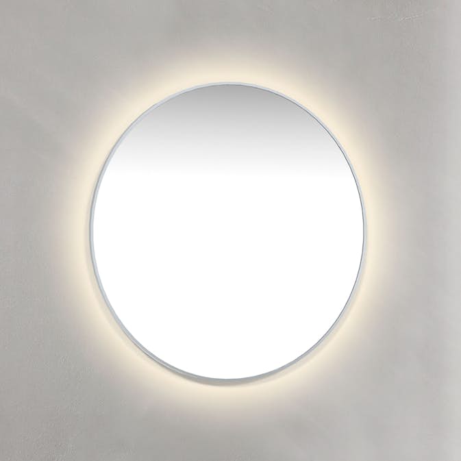 Spegel Macro Design Crown Ambilight Rund Med Ram