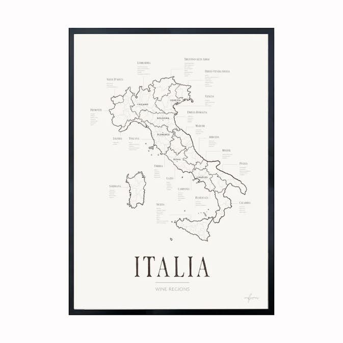 Poster Corkframes Vinkarta Italien