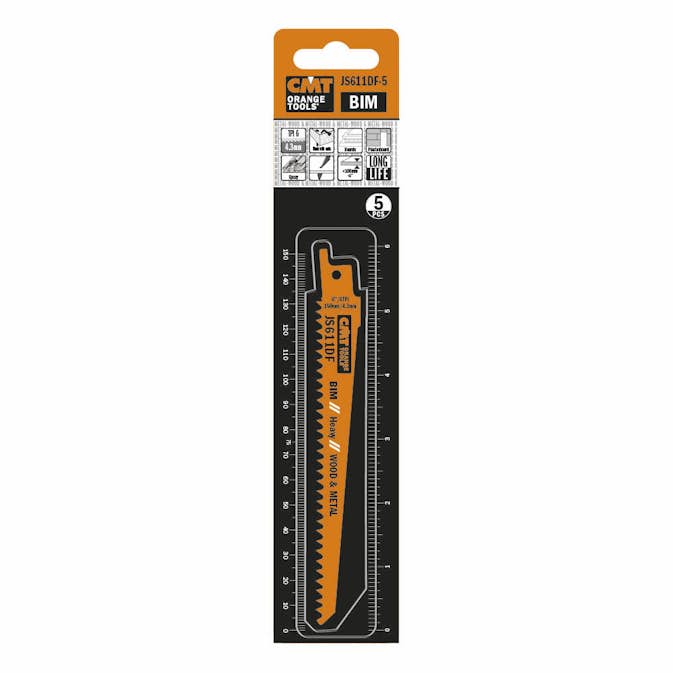 Tigersågblad CMT Orange Tools Trä/metall 150mm BIM Heavy 5 st JS611DF-5