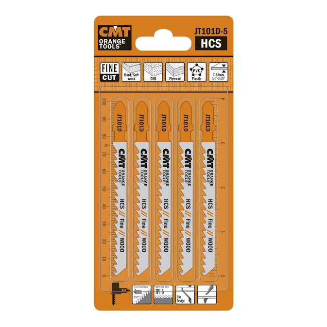 Sticksågblad CMT Orange Tools Trä 75mm HCS Fine 5 st