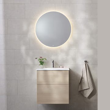 Möbelpaket Miller Badrum New York med Edge Tvättställ och Ambient Spegel