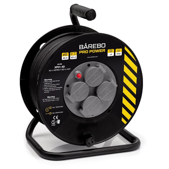 Kabelvinda Bårebo 40m 3g 1,5