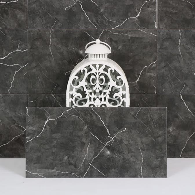 Kakel TilesRus Atlas Black 25x50 cm