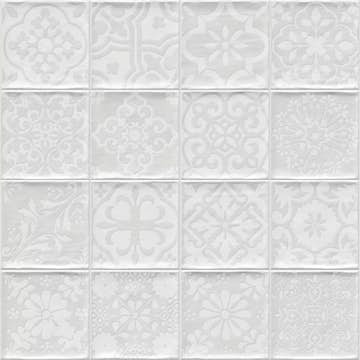 Kakel Tenfors Tamil Vit 13x13 cm