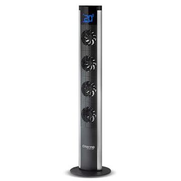 Pelarfläkt Termo Titano Kalluftsfläkt med Fjärrkontroll & LED-Display