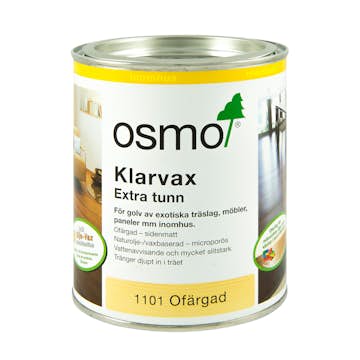 Klarvax Osmo Ofärgad Sidenmatt 0.75L