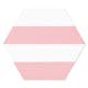 Hexagon Hill Ceramic Klinker Porto Hex 25 Rosa Linje1 25x22 cm