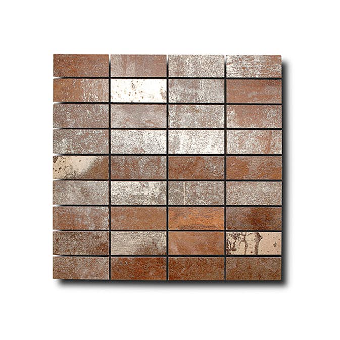 Klinkermosaik Lhådös Corten Brons 3x7 cm