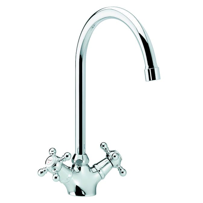 Köksblandare Damixa Tradition 37005 Tvågreppsblandare Krom med Svängbar Pip