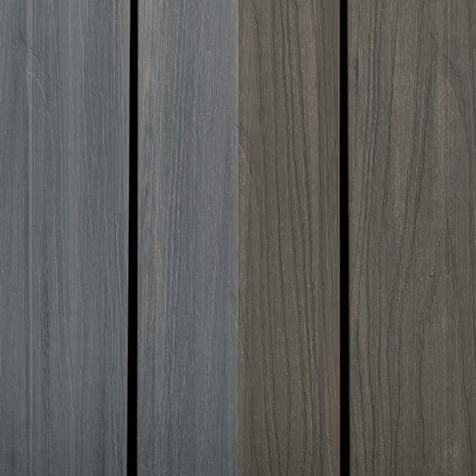 Komposittrall Kärnsund Wood Link DoubleDeck+ 23x140x2800 mm Vändbar 2-färger