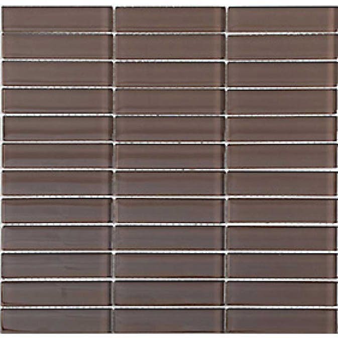 Kristallmosaik Arredo Blank Brun 2,3x9,8 cm