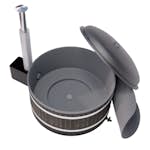 Vedeldad Badtunna Kirami Chill M MICU Dubbla Lock & Vedkamin