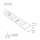 LED-Strip Hide-a-lite HV FDIM 10 m Komplett