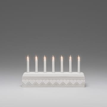 Adventsljusstake Gnosjö Konstsmide 7L Hjärtan Twisted Tip