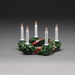 Luciakrona Gnosjö Konstsmide Grön med Dekor