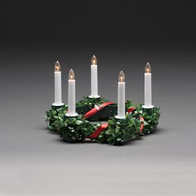 Luciakrona Gnosjö Konstsmide Grön med Dekor