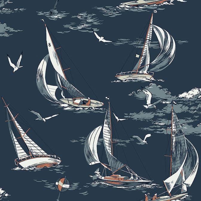 Boråstapeter Marstrand II Sailboats 8853
