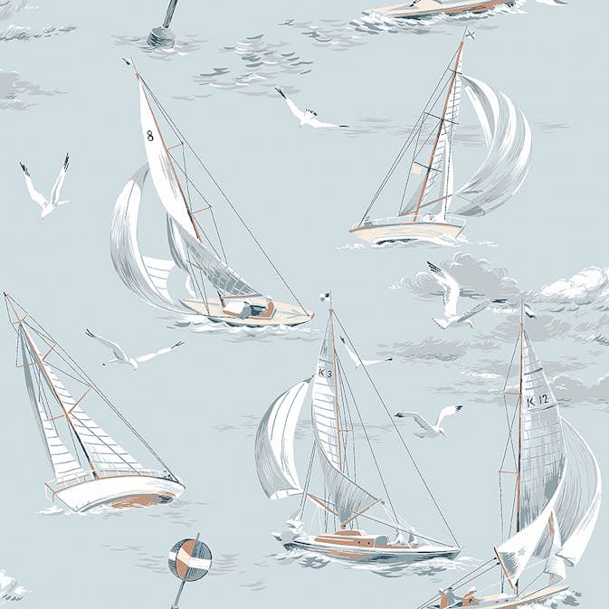 Boråstapeter Marstrand II Sailboats 8854