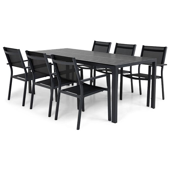 Matgrupp Comfort Garden Tunis med 6 Stolar