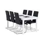 Matgrupp In Living Jasmin med 6 Cibus Stol In Livingar