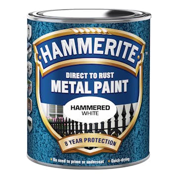 Rostskyddsfärg Hammerite Hammarlack Gråvit 750ml