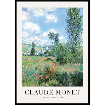 Poster Gallerix View Of Vetheuil 1880 By Claude Monet