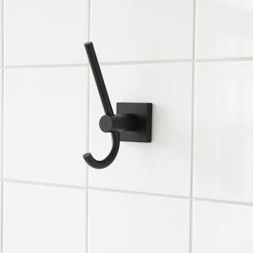 Handdukskrok Miller Badrum Atlanta Mattsvart