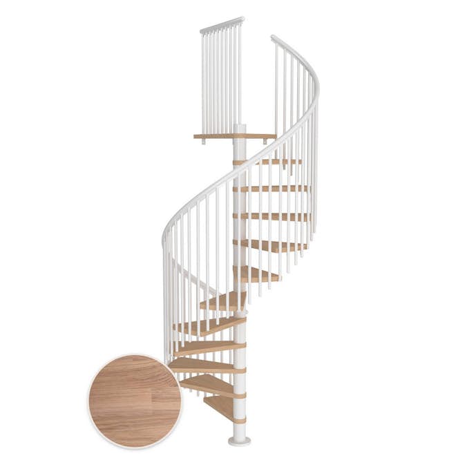 Spiraltrappa Dolle Montréal Ek Vit Oljad Classic 5