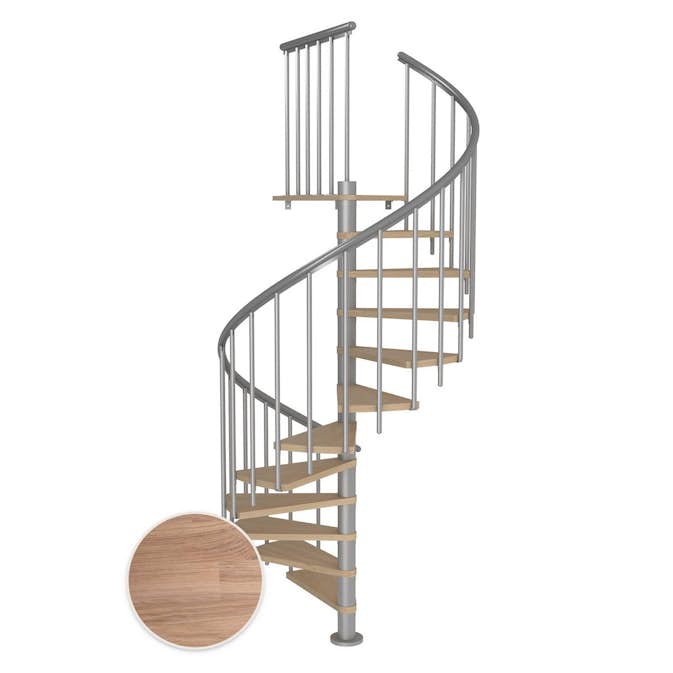 Spiraltrappa Dolle Montréal Ek Vit Oljad Classic 3