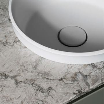 Tvättställ Vedum Zone Dubbel med Topplatta