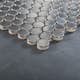 Mosaik Tenfors Penny Aluminium 2,3x2,3 cm