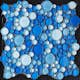 Mosaik Tenfors Splash Blue 30x30 cm