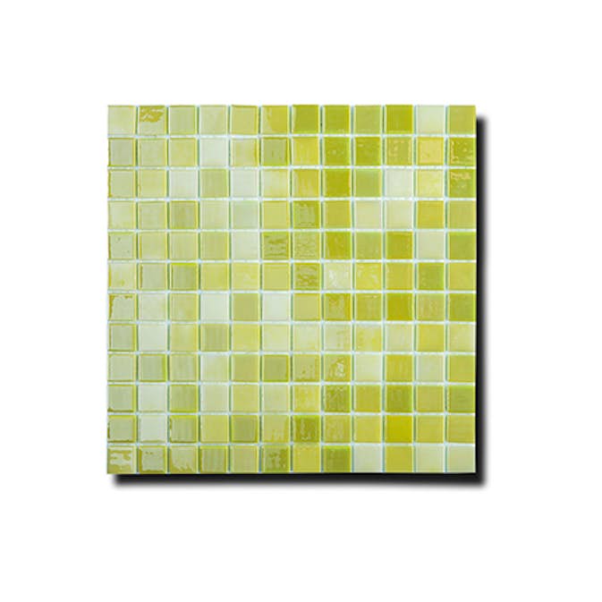 Mosaik Lhådös Glasmosaik Limegrön 2,5x2,5 cm