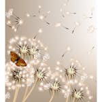 Tapet Dimex Dandelions And Butterfly