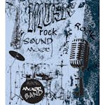 Tapet Dimex Music Blue