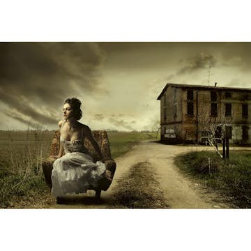 Tapet Dimex Girl on Armchair