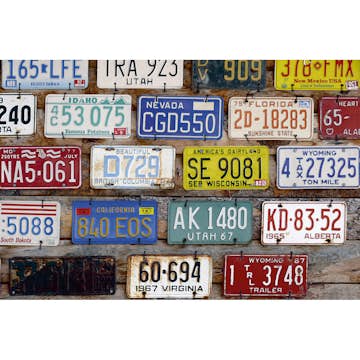 Tapet Dimex Plate Numbers