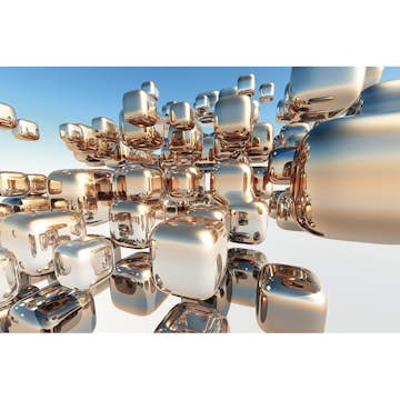 Tapet Dimex Silver Cubes