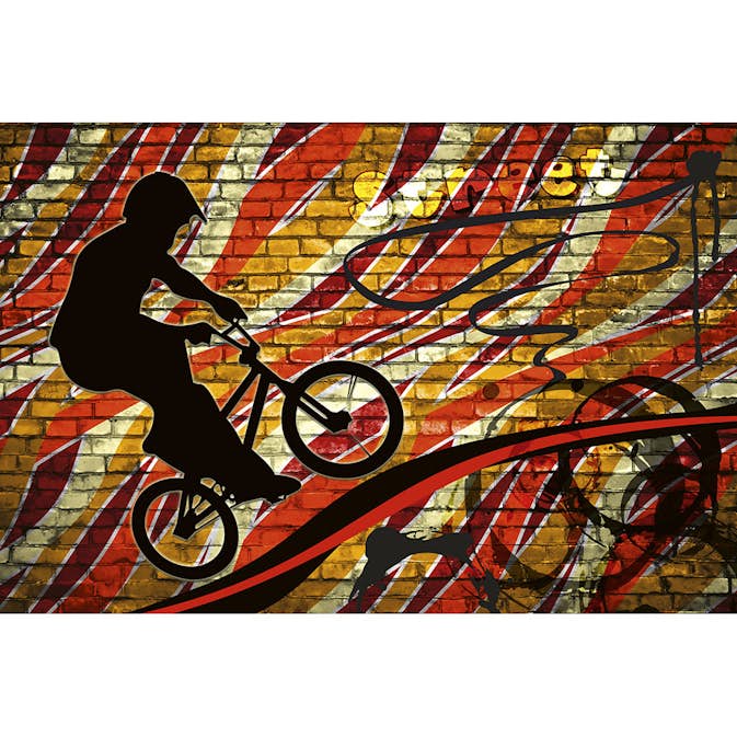 Tapet Dimex Bicycle Red