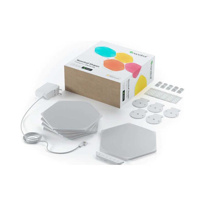 Belysningssystem Nanoleaf Shapes Hexagons Startkit 5-pack