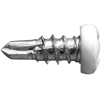 Nitskruv Västsvensk Byggskruv AB Stål 2 mm 3,5x9,5 Vit