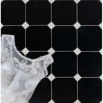 Klinker Tenfors Oktagon Negro 31,6x31,6 cm