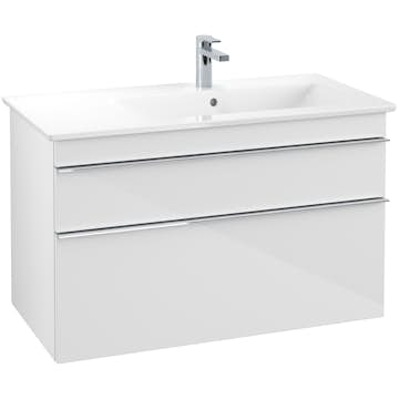 Tvättställsskåp Villeroy & Boch Venticello 95 cm med 2 Lådor för Ocentrerat Skåpstvättställ