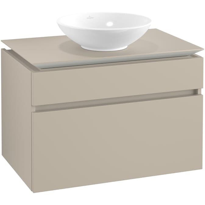 Tvättställsskåp Villeroy & Boch Legato 800 med 2 Lådor för Ytmonterat Tvättställ