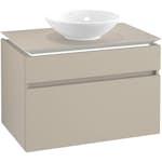 Tvättställsskåp Villeroy & Boch Legato 800 med 2 Lådor för Ytmonterat Tvättställ